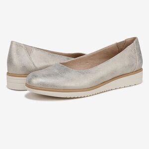 SOUL Naturalizer Womens Idea-Ballet  Gold Metallic Comfort Slipon Flat Sz 6M ♣️